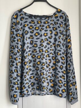SANDWICH Leopard Print Long Sleeve Blouse